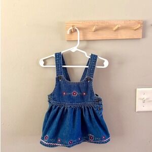 3/6m vintage oshkosh denim dress‎